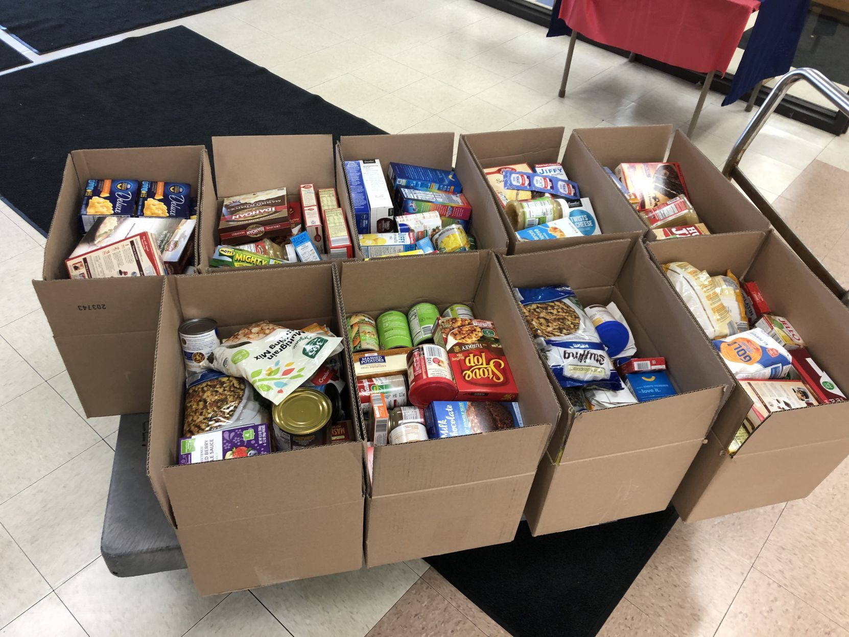 Whittier Elementary Thanksgiving Food Drive